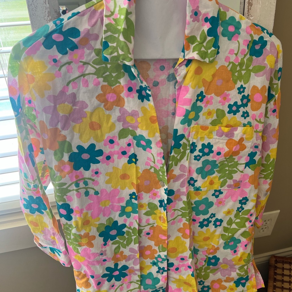 Show Me Your MuMu Floral Button Down Shirt - Multicolor